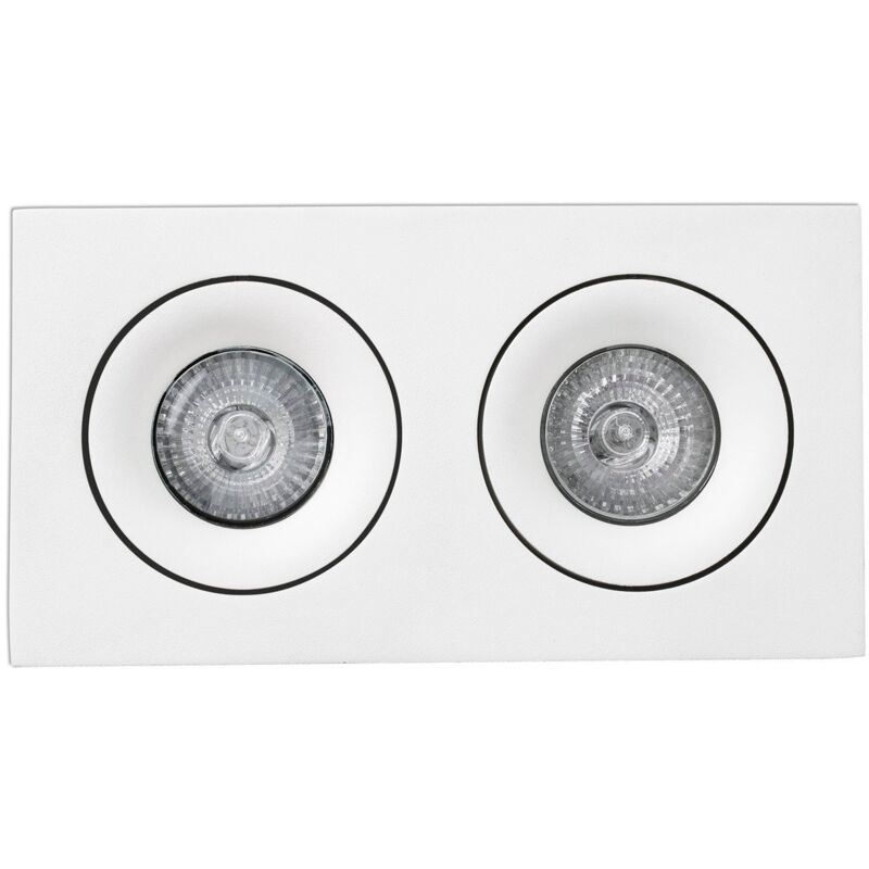 foto del prodotto faro barcelona argon 2 orient. inc. quadrato bianco 2xgu10 marca faro