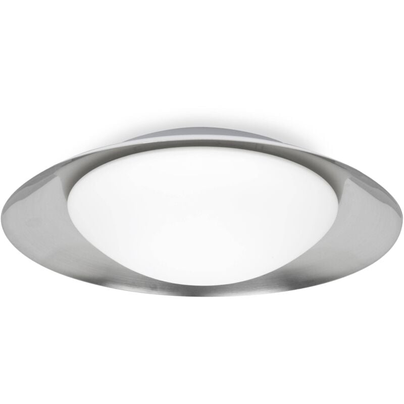 foto del prodotto faro barcelona faro side applique da parete a led per interni media bianca, nichel