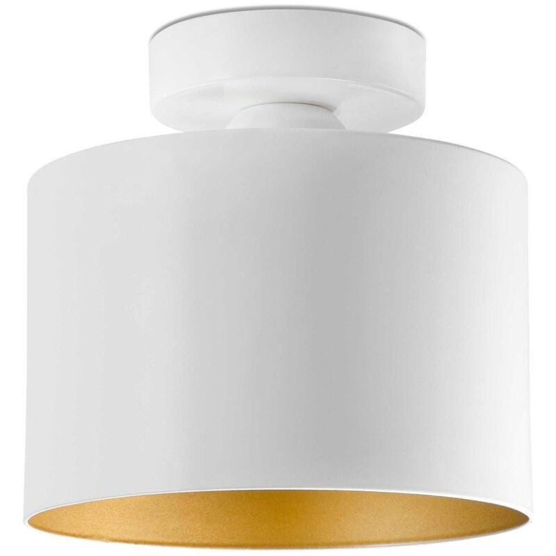 foto del prodotto faro barcelona janet plafon. oro bianco e27 max 20w marca faro
