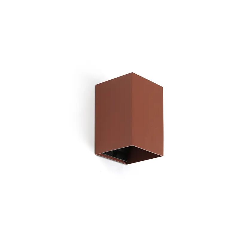 foto del prodotto faro barcelona lampada da parete lune quadrata in terracotta liscia con int. 40533