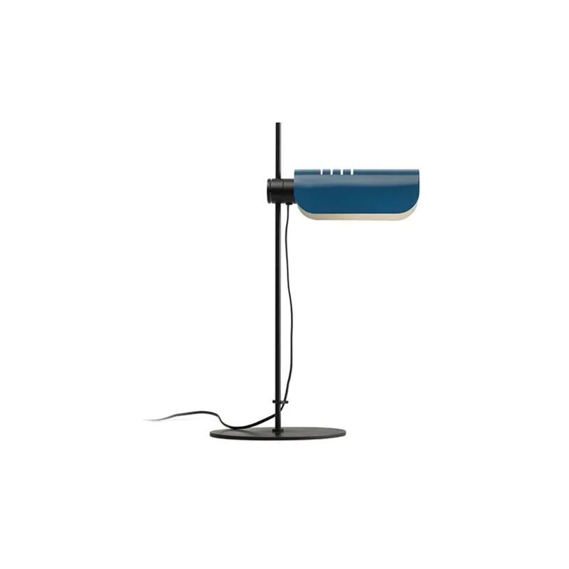 foto del prodotto faro barcelona lampada da tavolo martinica blu, interruttore orientabile 20033 134
