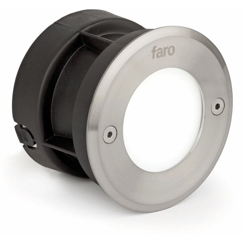 foto del prodotto faro barcelona led 18 lampada incasso rotondo inox 3000k marca faro