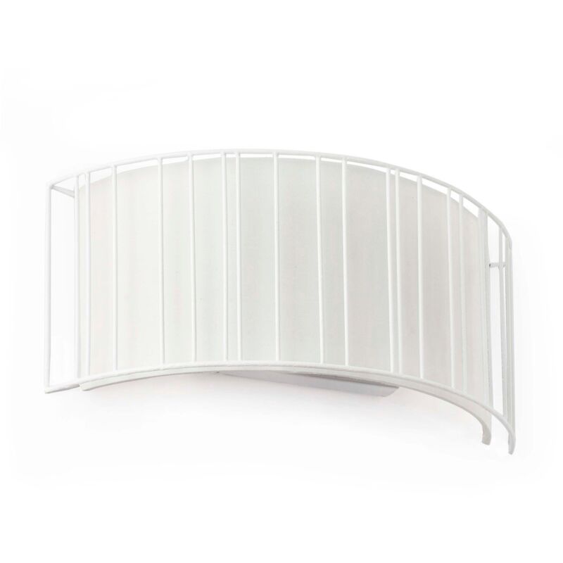 foto del prodotto faro barcelona linda lampada da parete bianco 2 x e27 15w marca faro