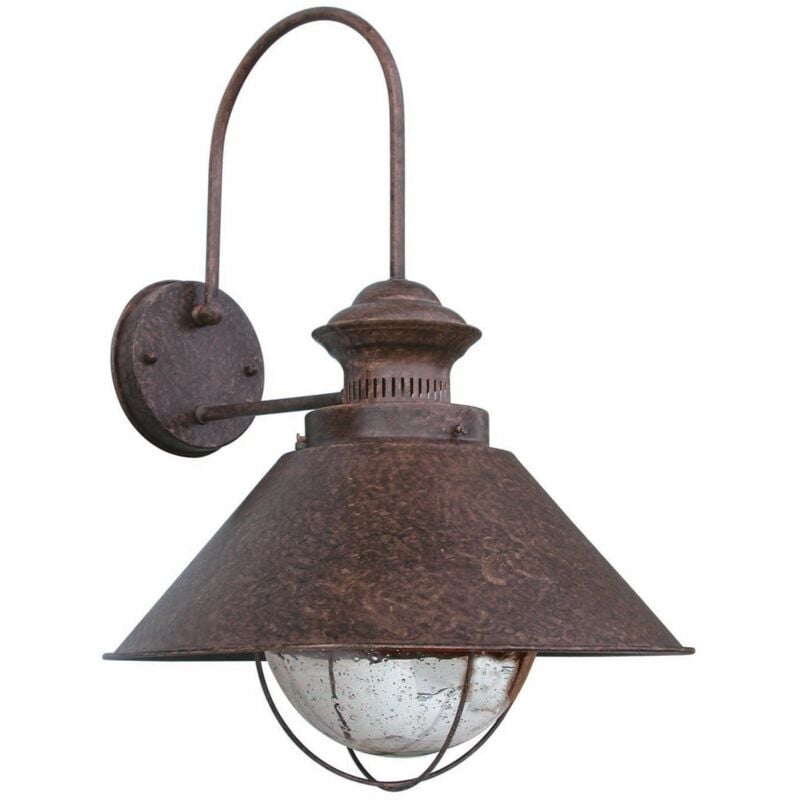 foto del prodotto faro barcelona nautica p lampada da parete marrone ossido 1 x e27 marca faro