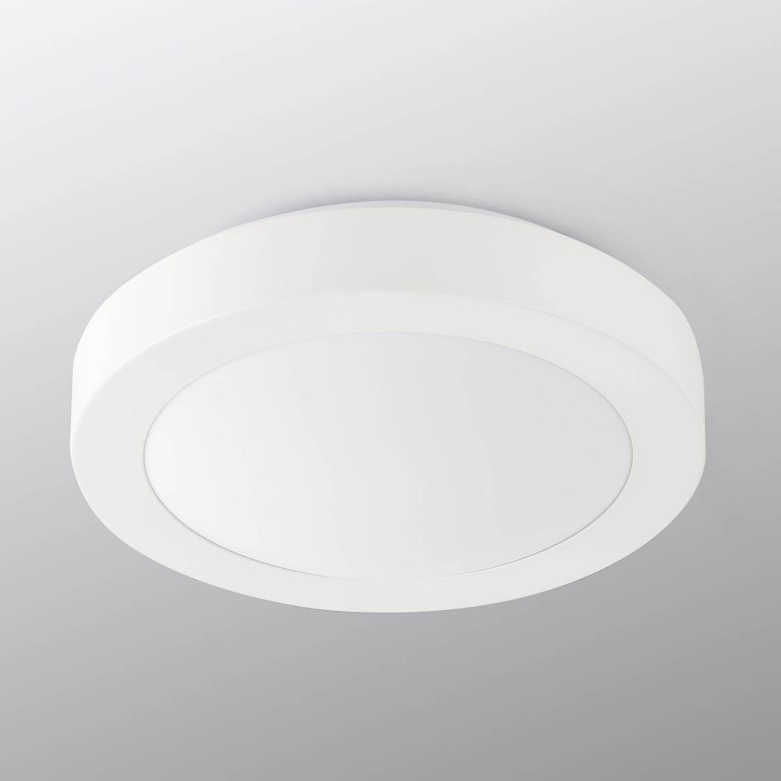 foto del prodotto faro barcelona plafoniera da bagno logos, 27 cm, bianco