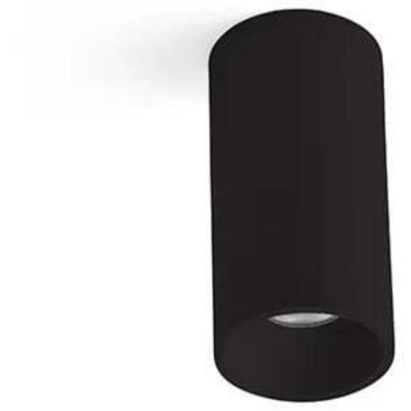 foto del prodotto faro barcelona plafoniera nera rol 15w 68622