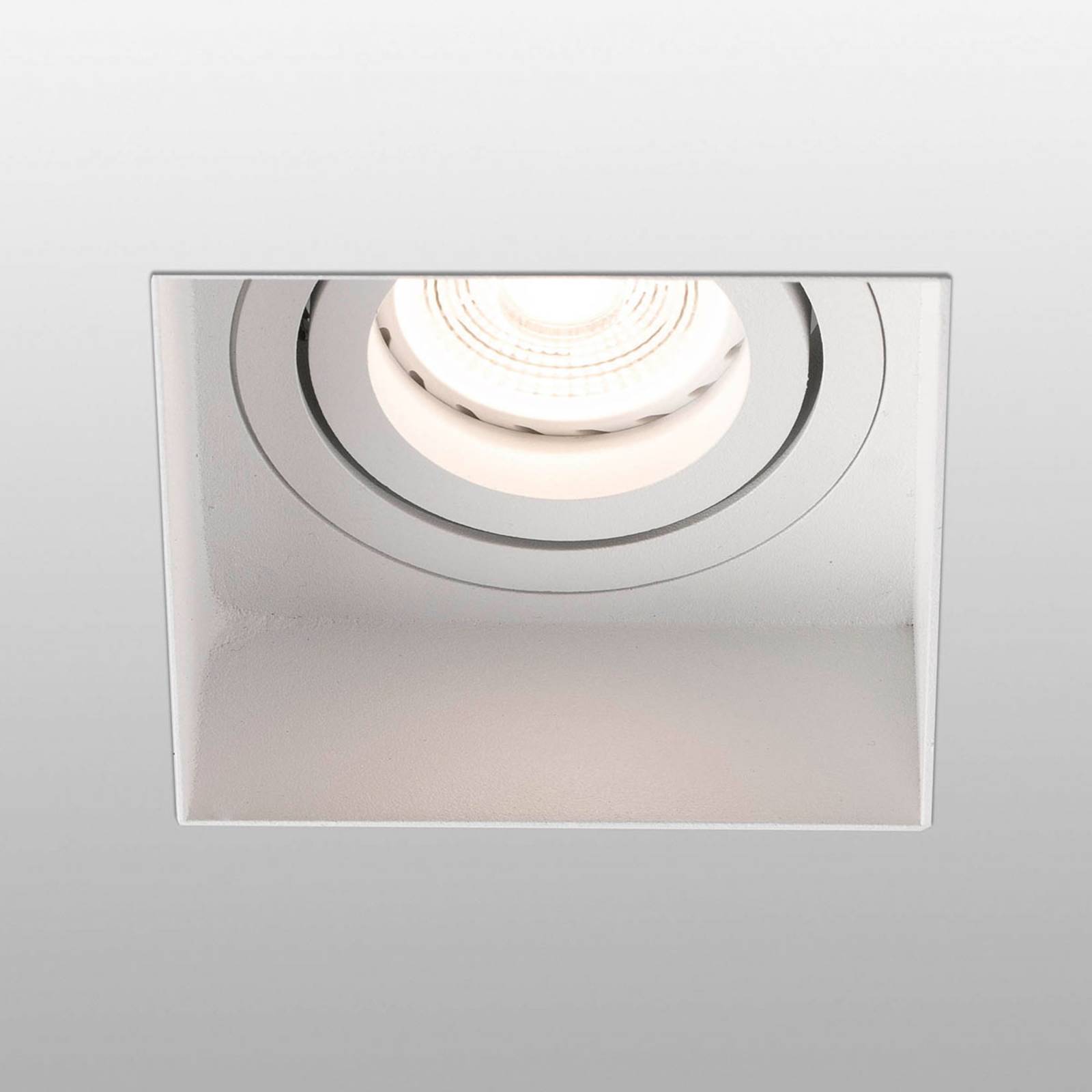foto del prodotto faro barcelona spot incasso hyde 1 luce angolare girevole bianco