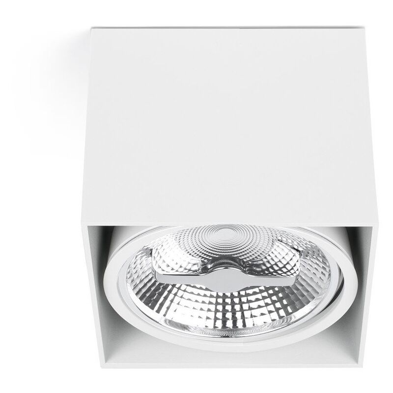 foto del prodotto faro barcelona tecto plafoniera bianco 1xar111 50w marca faro