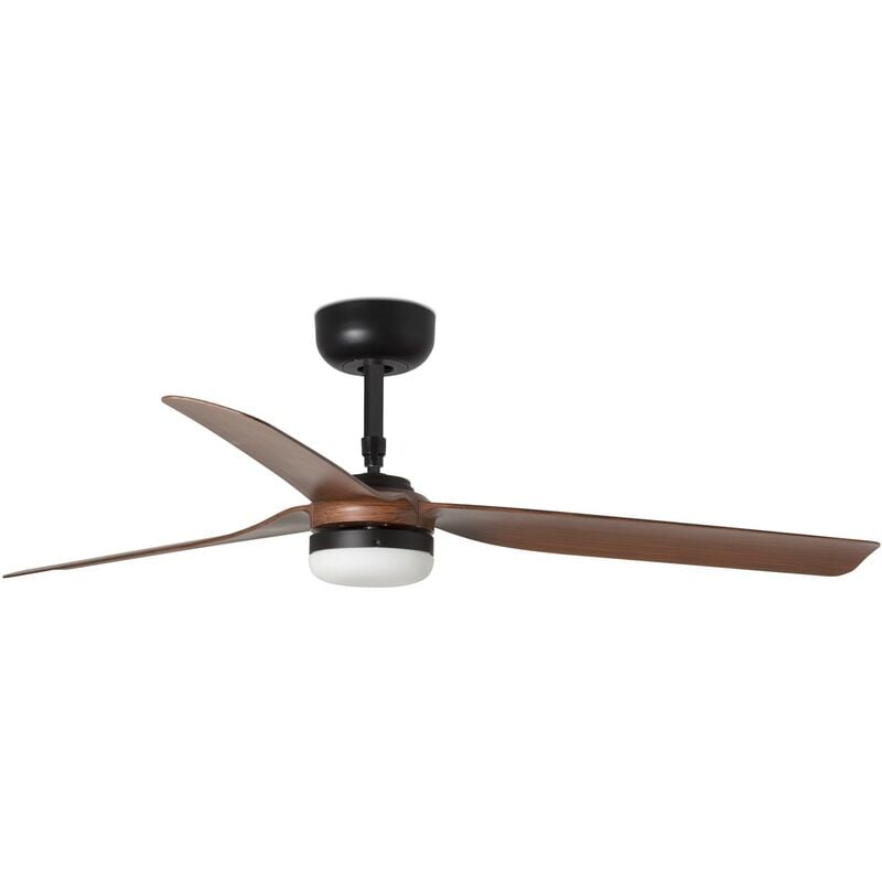 foto del prodotto faro barcelona ventilatore con luce led faro punt m 18w 3000 4200 6500k nero 33817 21