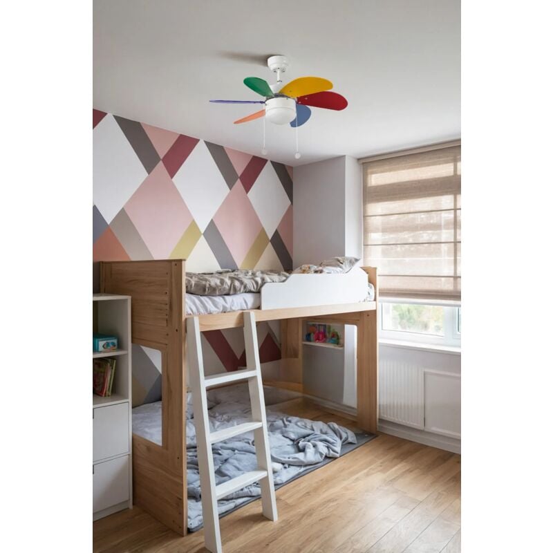 foto del prodotto faro barcelona ventilatori da soffitto con luce palao 33179