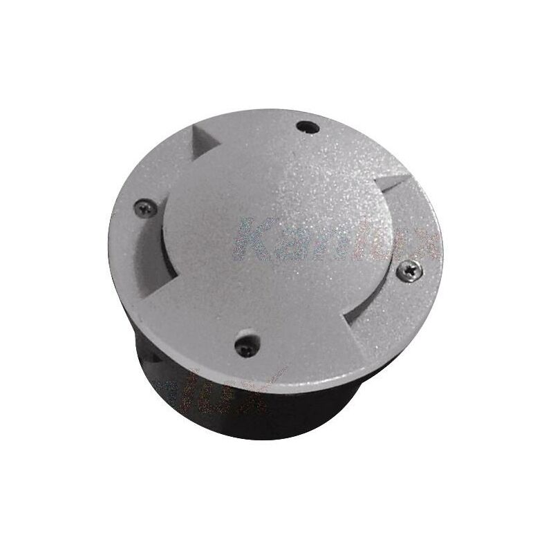 foto del prodotto faro calpestabile led incasso ip66 1 watt grigio bianco freddo 2 luci