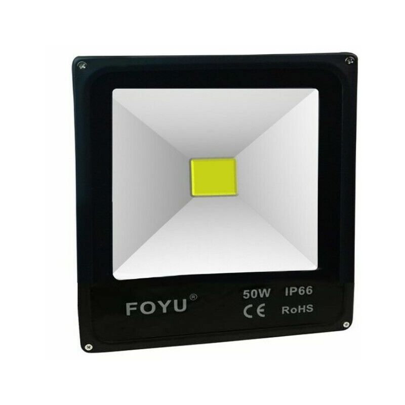 foto del prodotto faro da esterno faretto proiettore led smd 50w watt slim ip66 220v fo y50