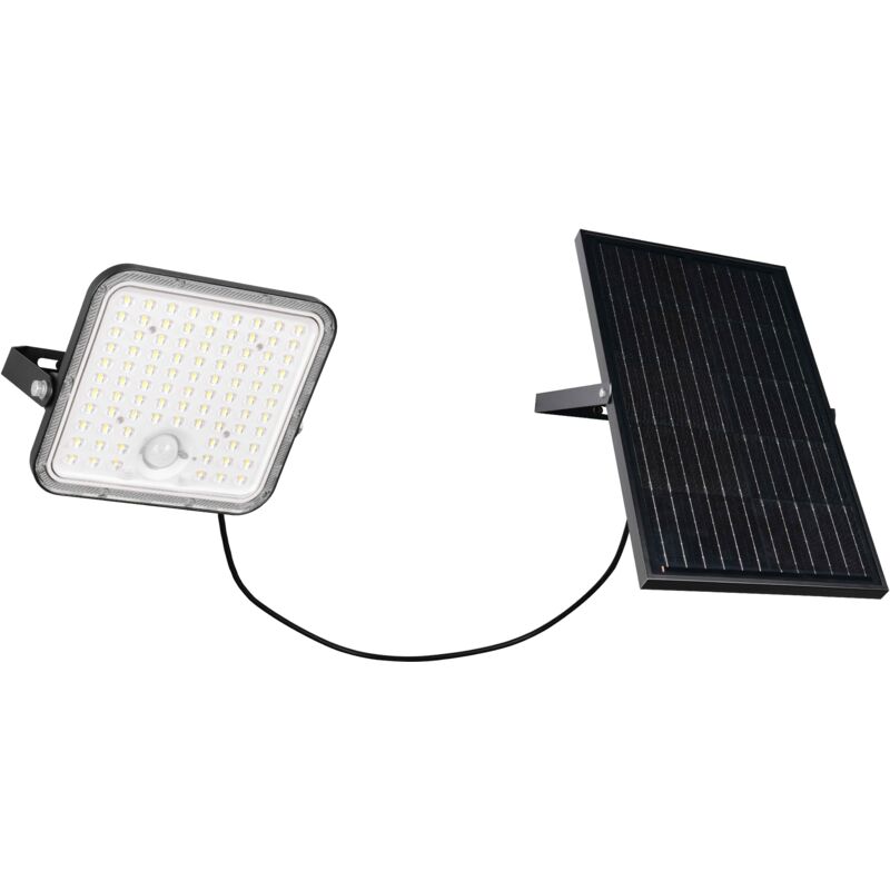 foto del prodotto faro da esterno led c pannello solare, c sensori, nero, l 20 cm, acora
