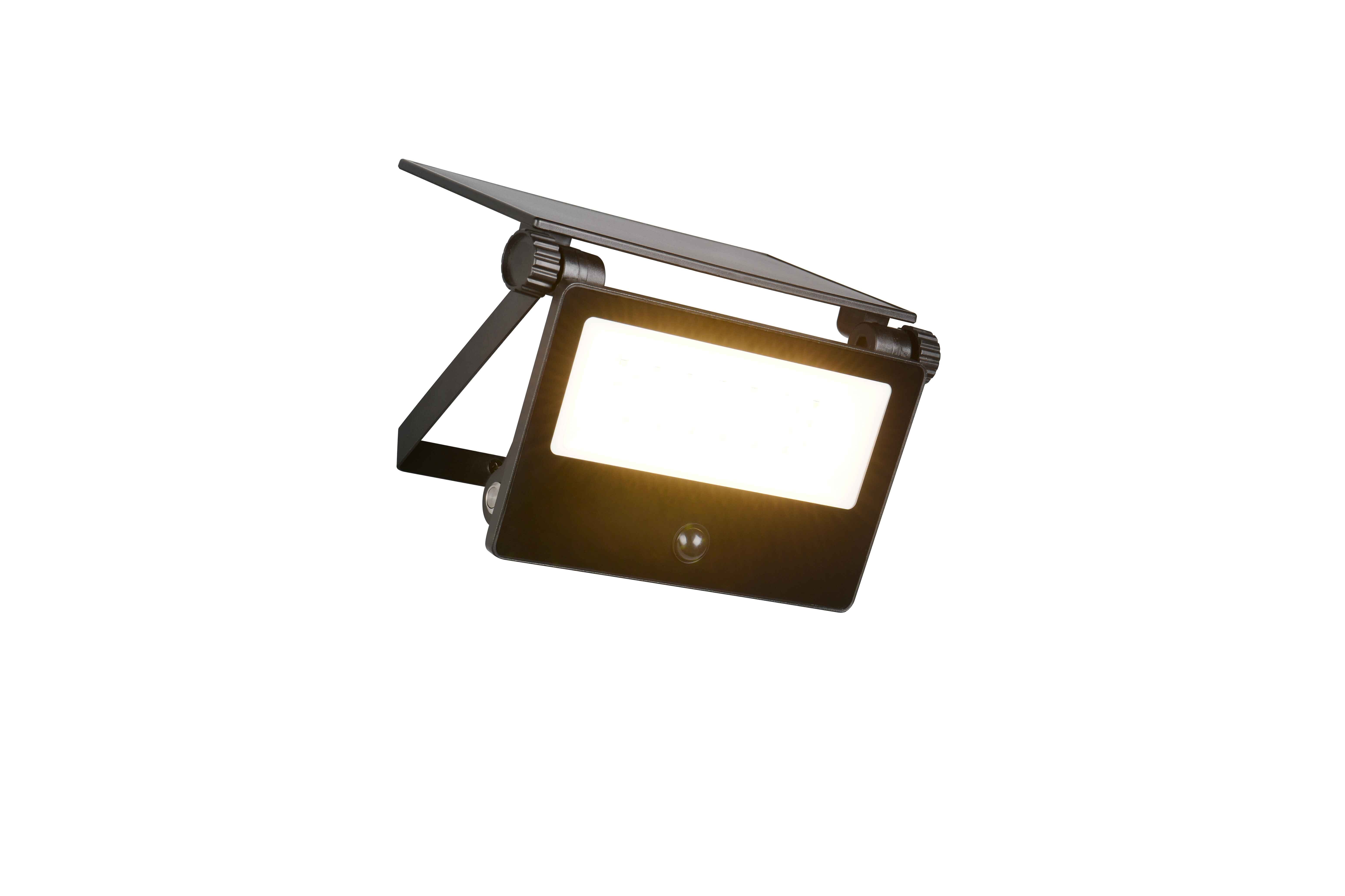 foto del prodotto faro da esterno led, solare, c sensore movimento, nero, l 21 cm, moura