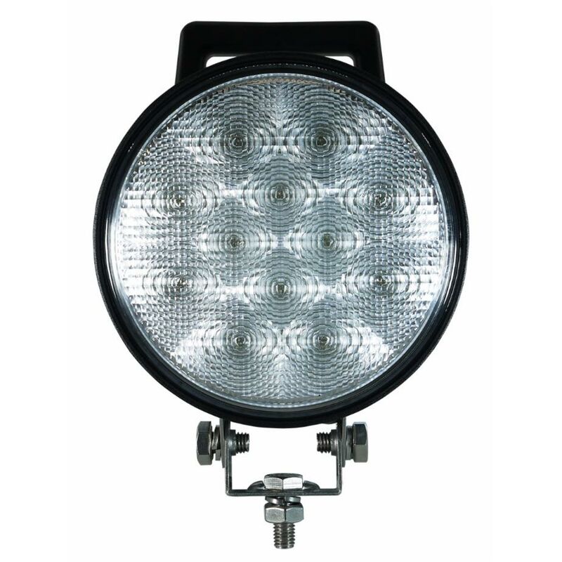 foto del prodotto faro da lavoro 12 led rotondo ad ampio raggio 36w ip67