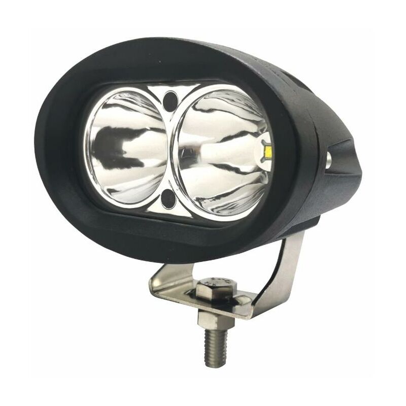 foto del prodotto faro da lavoro 2 led cree a lungo raggio freddo 20w ip67