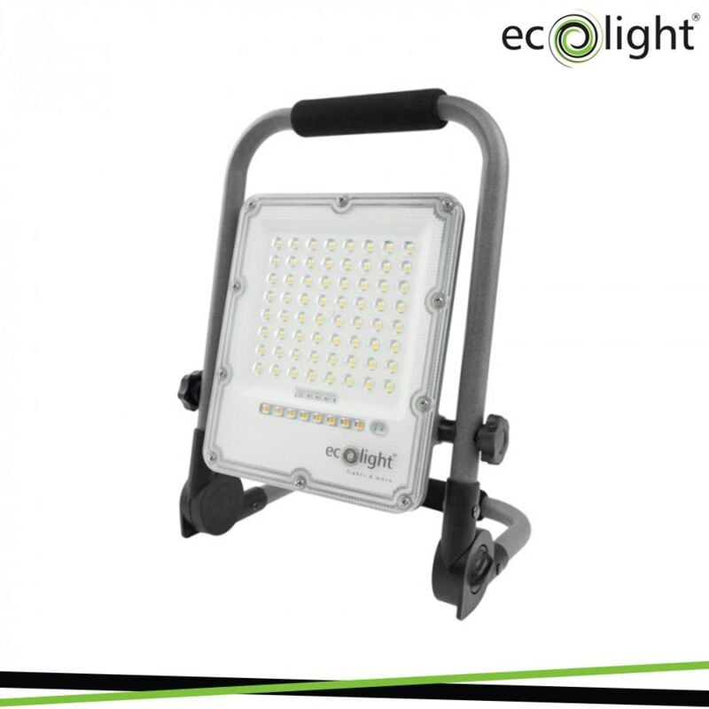 foto del prodotto faro da lavoro led con batteria 30w 5000k ip65 luce naturale
