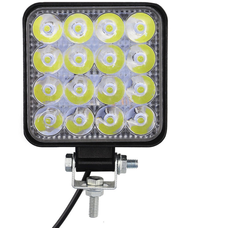 foto del prodotto faro da lavoro per auto 16 led 48 w barra luminosa fascio luminoso luce di retromarcia per fuoristrada suv camion