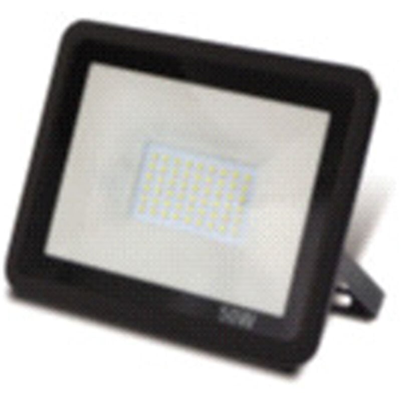 foto del prodotto faro esterno contemporaneo xander pc nero led integrato 50w 4000k ip65