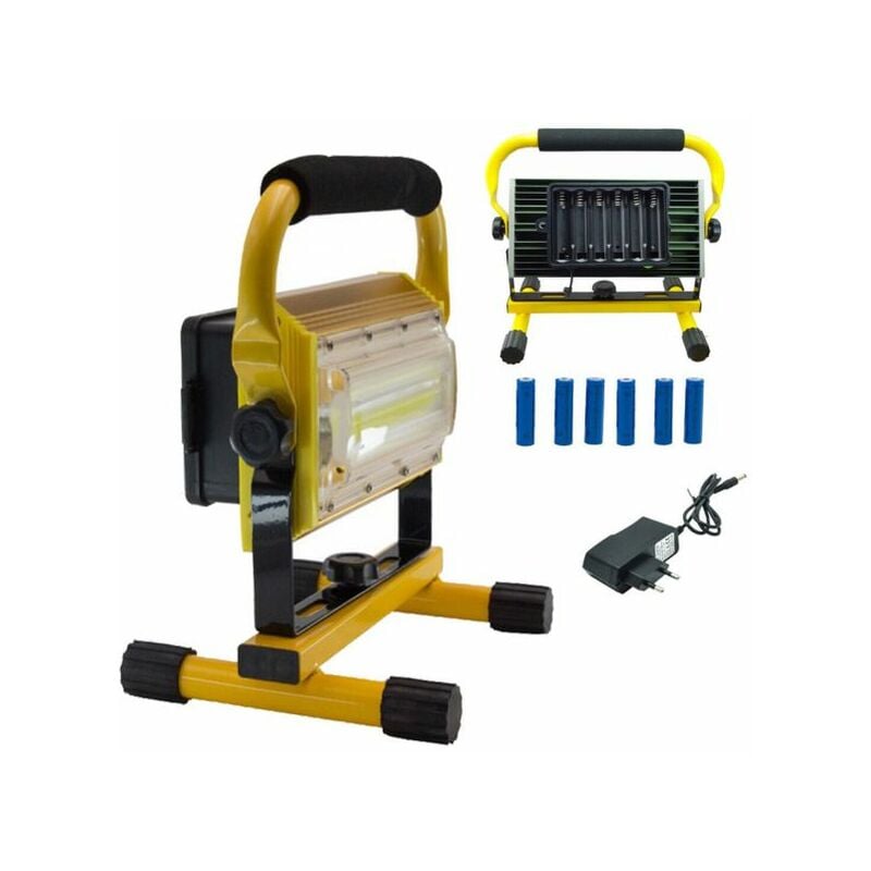 foto del prodotto faro faretto 100w led ricaricabile batteria ricaricabile portatile esterno