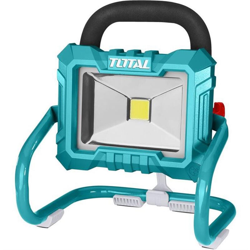 foto del prodotto faro faretto 20w led a batteria ricaricabile portatile esterno total