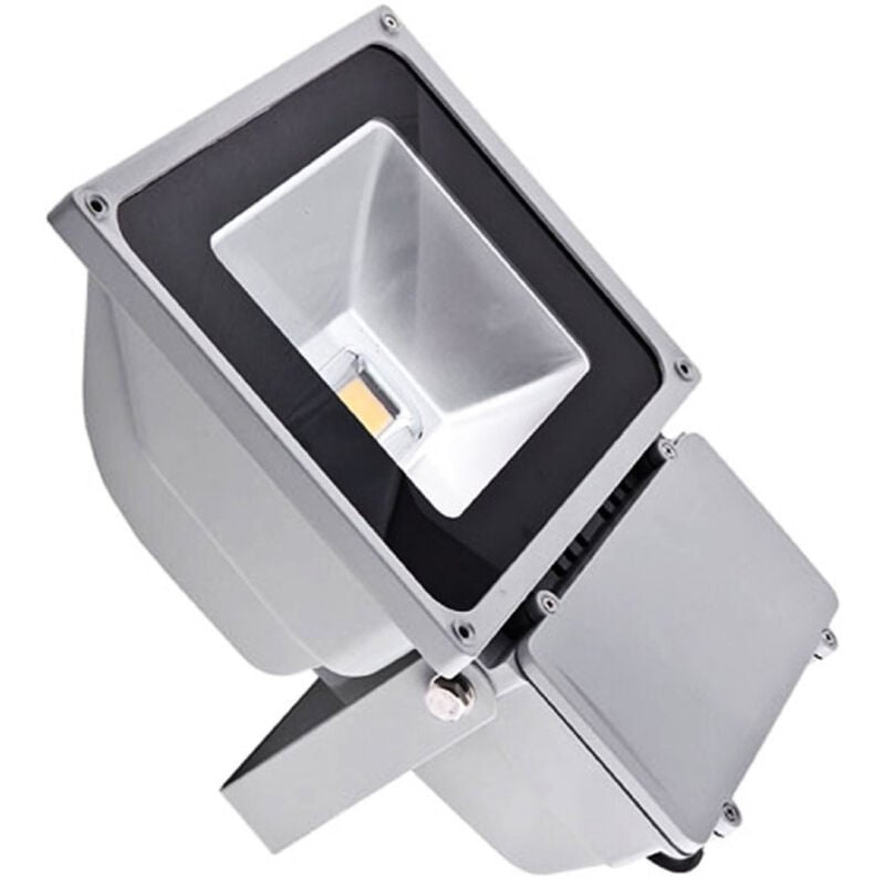 foto del prodotto faro faretto a led ultra slim a luce calda fredda rgb da per esterno ip65 220v bianco caldo 80 watt slim trade shop traesio
