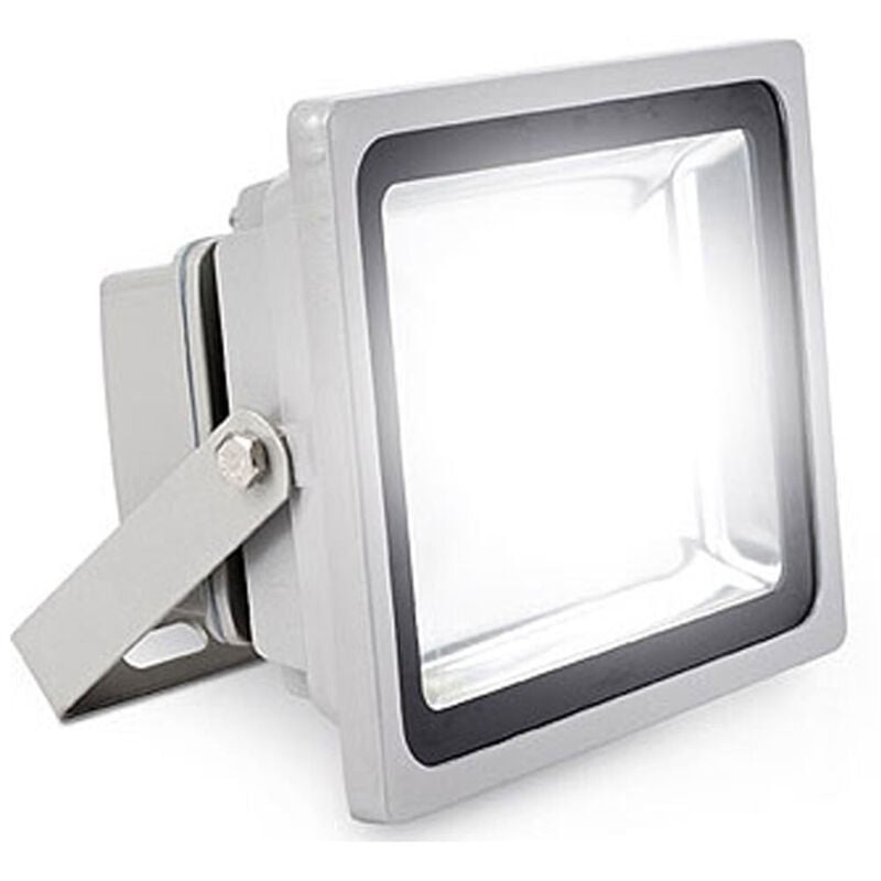 foto del prodotto faro faretto a led ultra slim a luce calda fredda rgb da per esterno ip65 220v - -bianco freddo-30 watt -regular - - trade shop traesio