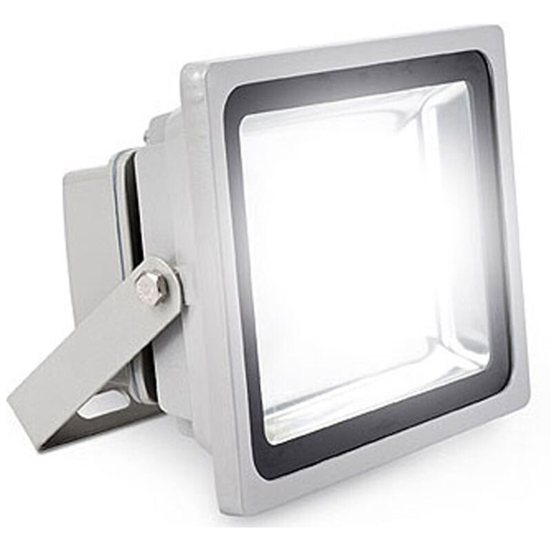 foto del prodotto faro faretto a led ultra slim a luce calda fredda rgb da per esterno ip65 220v - -bianco freddo-50 watt -regular - - trade shop traesio