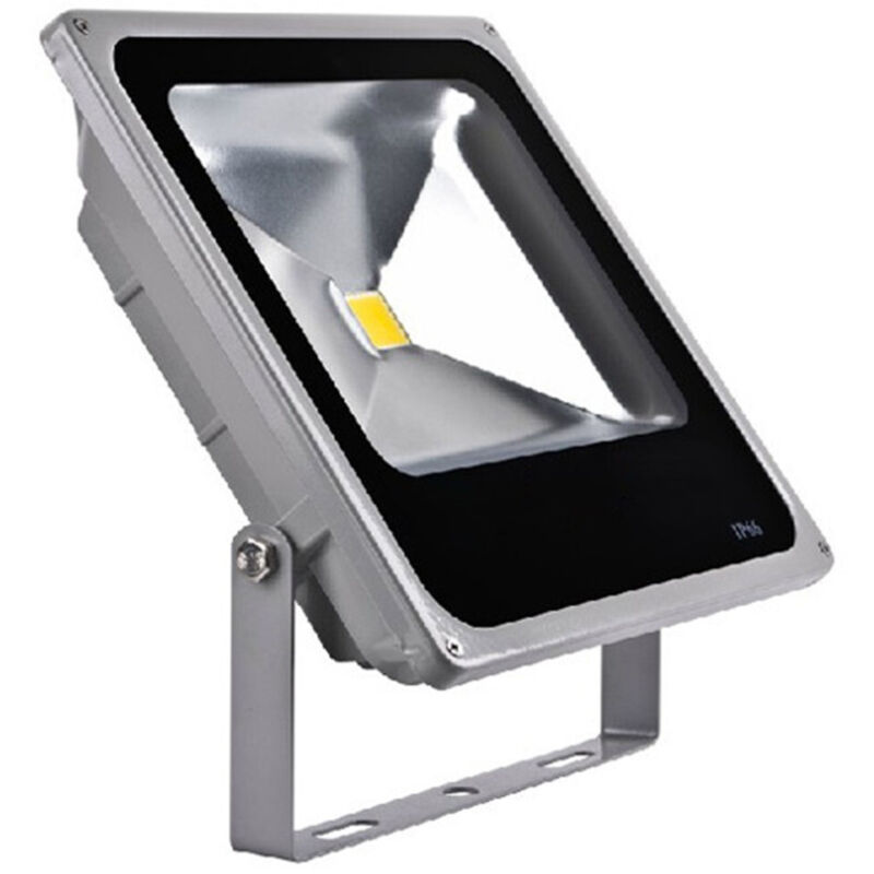 foto del prodotto faro faretto a led ultra slim a luce calda fredda rgb da per esterno ip65 220v - -bianco freddo-50 watt -slim - - trade shop traesio