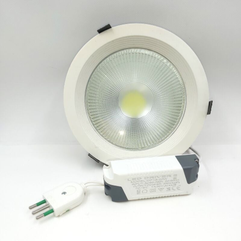 foto del prodotto faro faretto led 20w faro luce fredda da incasso 20 cm controsoffittature