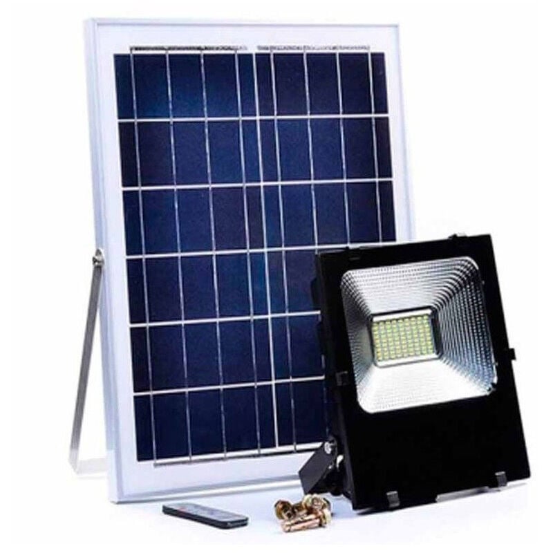 foto del prodotto faro faretto led 8200 da esterno 200w 6500k bianco freddo telecomando solare trade shop traesio