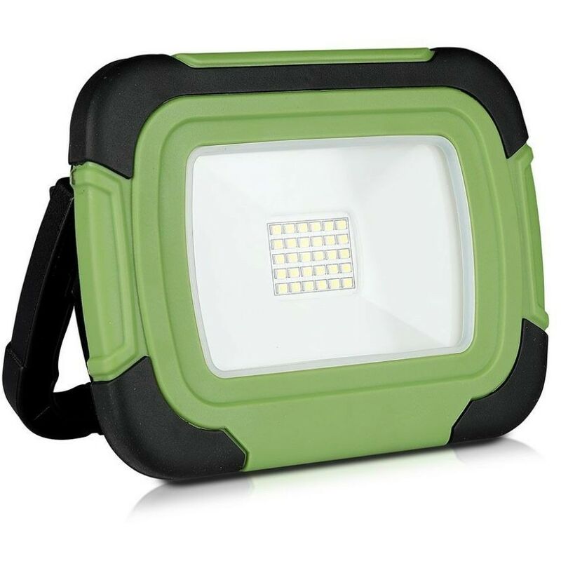 foto del prodotto faro faretto sos lampada led smd 20w multifunzione ricaricabile a batteria con chip samsung emergenza bianco freddo