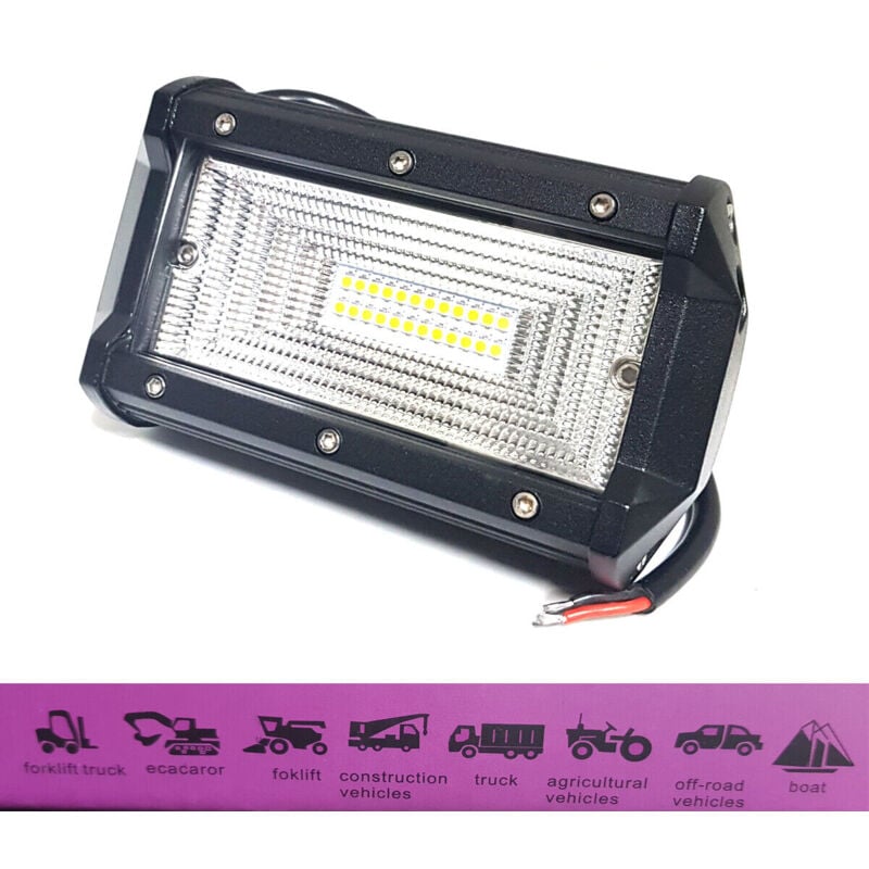 foto del prodotto faro lampada supplementare profondit auto fuoristrada 12v 24 led 36w smd ip68