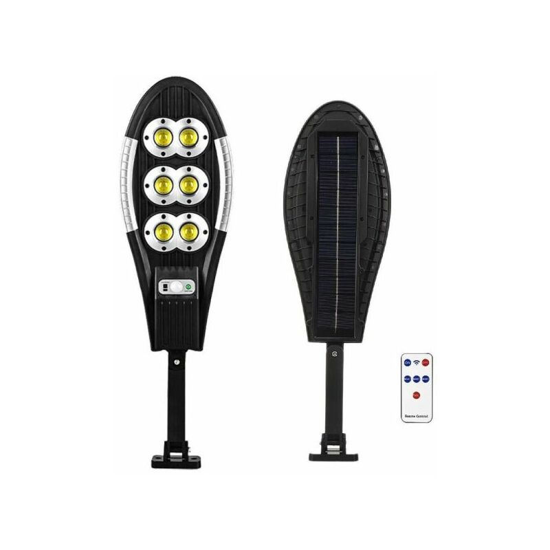 foto del prodotto faro lampione stradale pannello solare con sensore telecomando 150led cob art.06