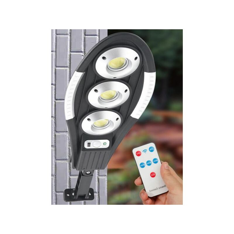 foto del prodotto faro lampione stradale pannello solare con sensore telecomando 90led cob art.03