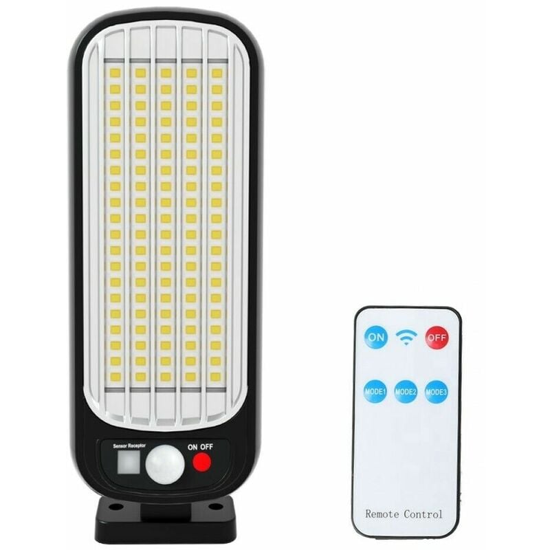 foto del prodotto faro lampione stradale pannello solare fotovoltaico sensore 100 ledsmd gl