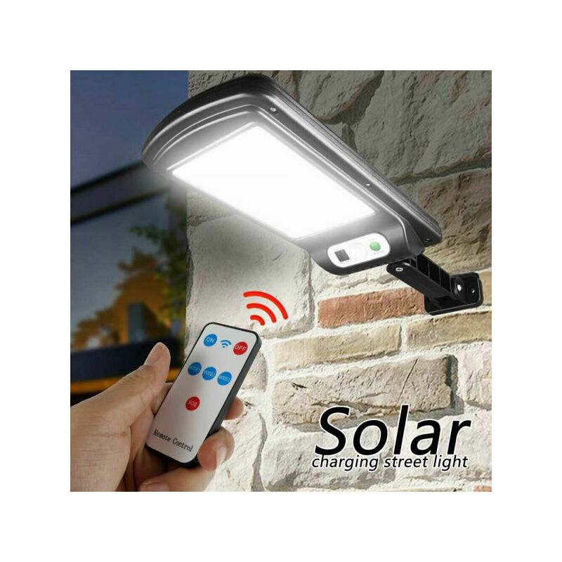 foto del prodotto faro lampione stradale pannello solare fotovoltaico sensore 120 led cob 5195 177