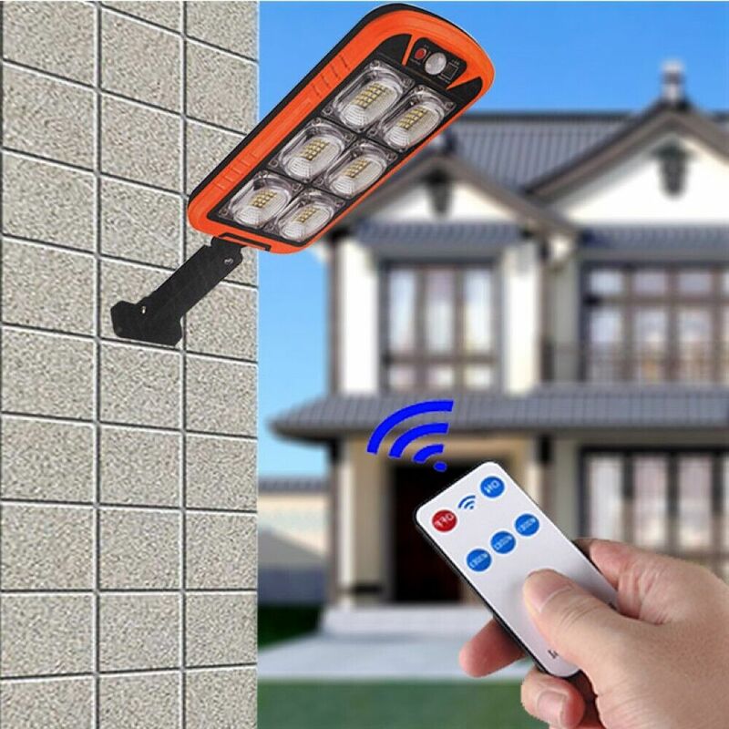 foto del prodotto faro lampione stradale solare sensore di movimento telecomando 150 led smd ta140