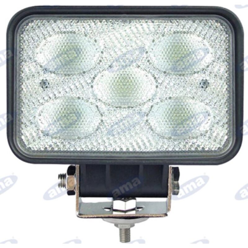 foto del prodotto faro lavoro 145x122mm 5 led 10-30v 50w 4500lm cablaggio 40-60cm macchina agricola