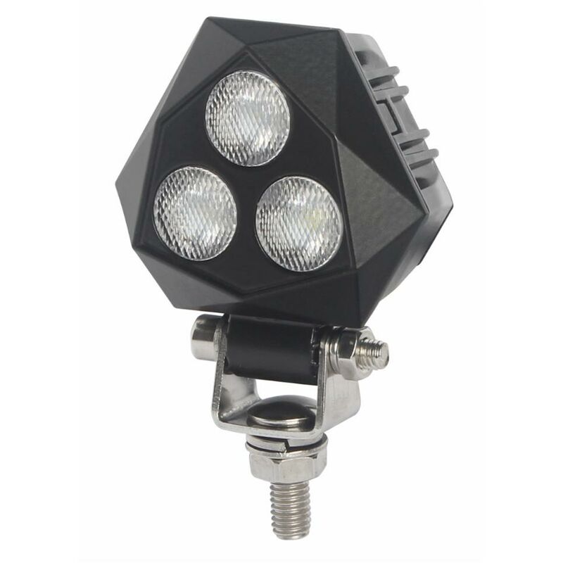 foto del prodotto faro lavoro 3 led triangolare 9w ip67