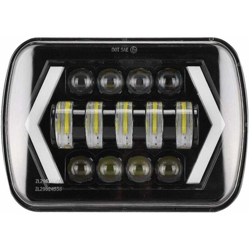 foto del prodotto faro led 210w 6000k 21000lm h4 lampada frontale ip67 impermeabile adatta per cherokee xj 12 24v