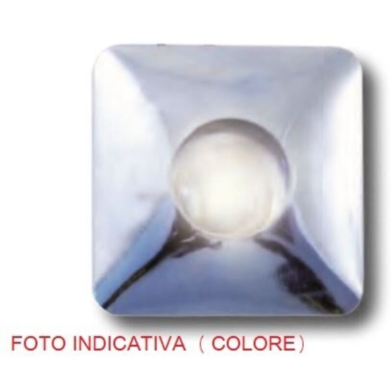 foto del prodotto faro led 30 1w metallo cromo bc quadrato lampo cod. tc03m cr bc