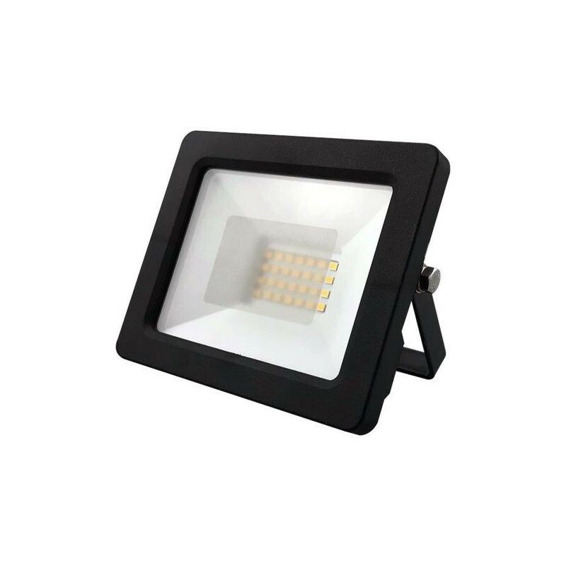 foto del prodotto faro led 4000k alluminio vetro temperato ip65 20w nero
