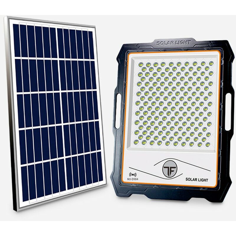 foto del prodotto faro led con pannello solare crepuscolare 100w 200 300 400 500 600 800w ip66 100