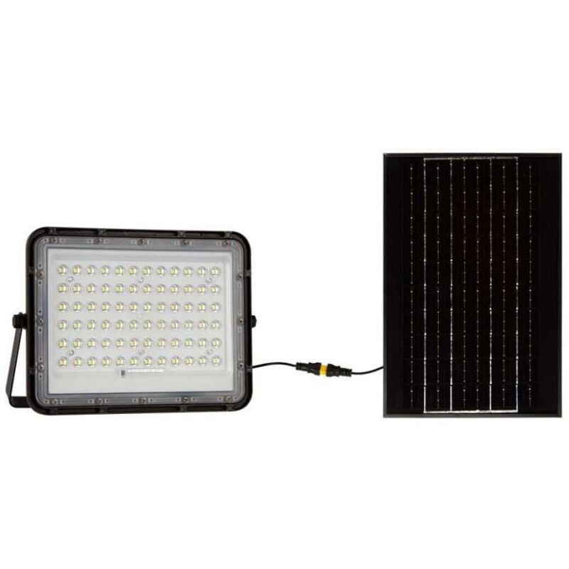 foto del prodotto faro led con telecomando e pannello solare 15w 6400k ip65 v tac