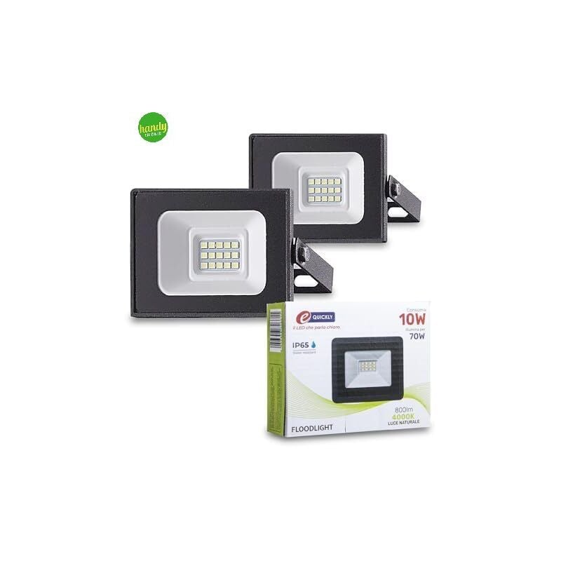 foto del prodotto faro led da esterno e quickly 10 w 4000 k ip65