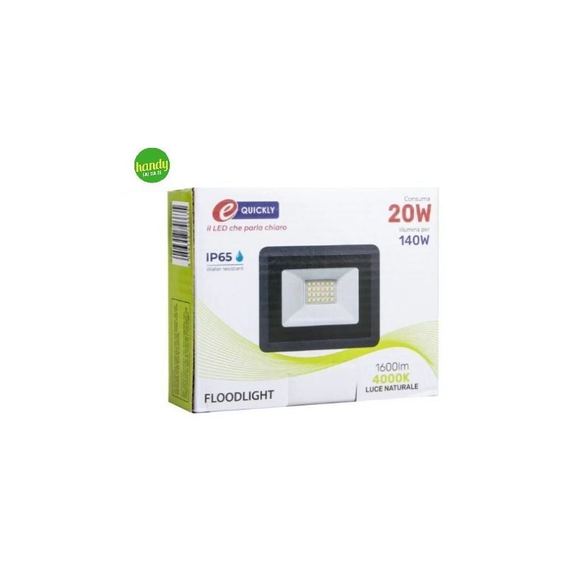 foto del prodotto faro led da esterno e quickly 20 w 4000 k ip65