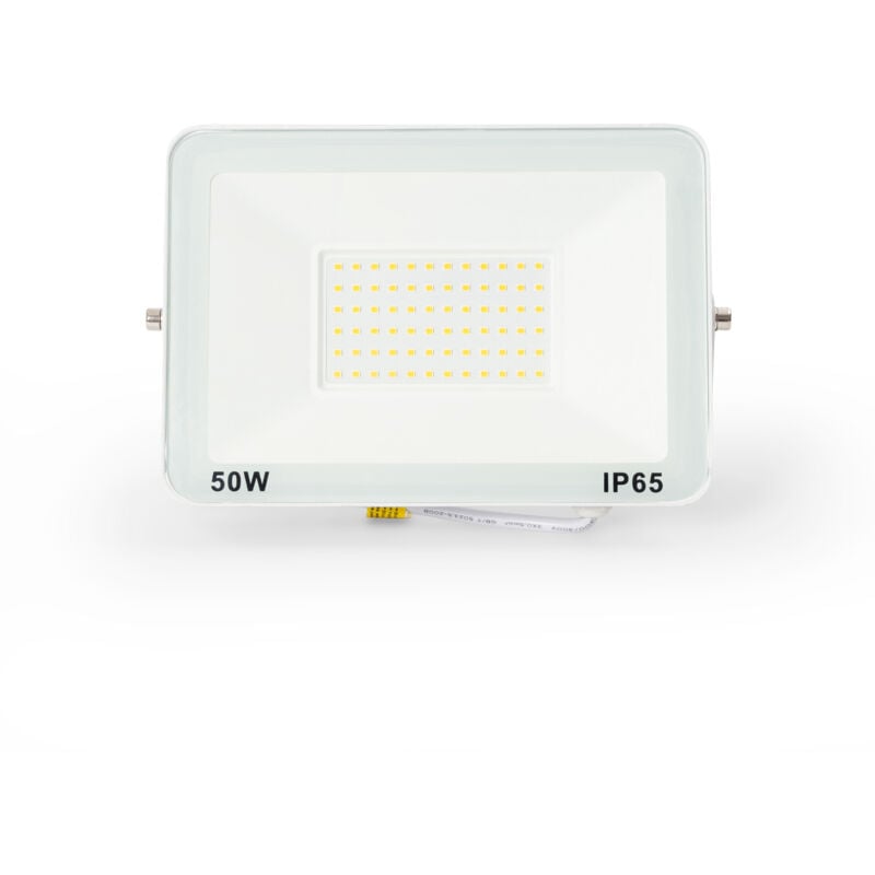 foto del prodotto faro led esterno 50w 95lm w ip65 bianco bianco freddo