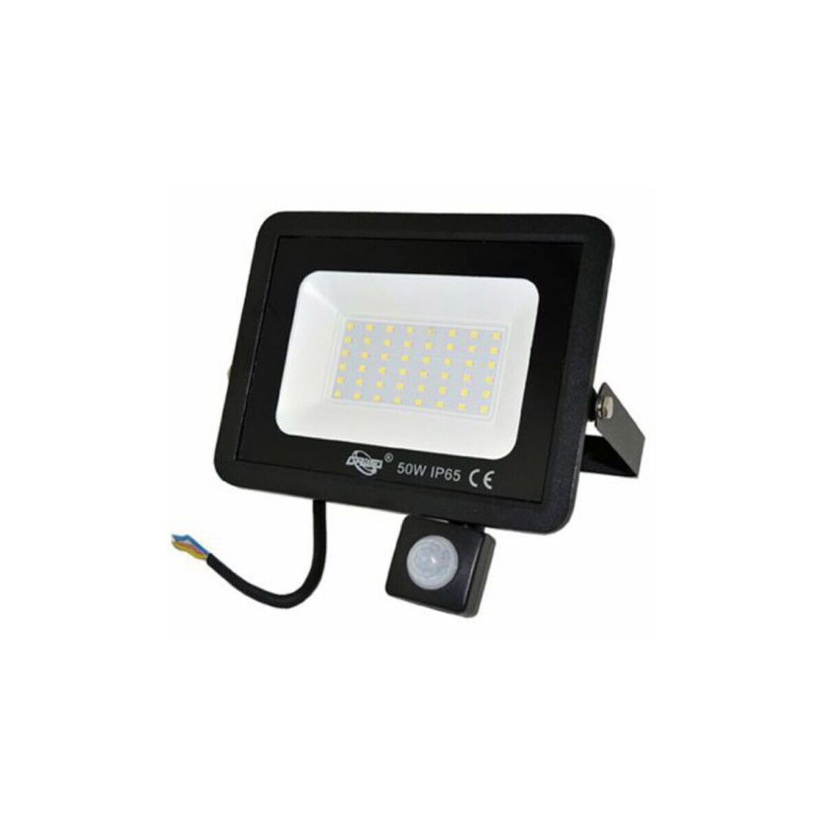foto del prodotto faro led faretto giardino 50w luce fredda sensore movimento crepuscolare