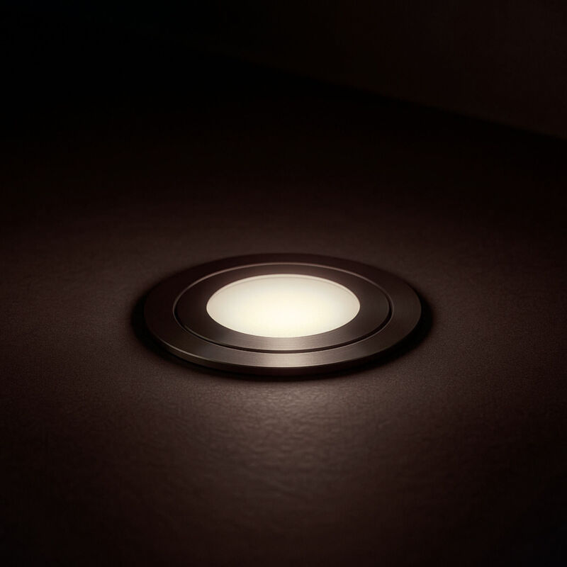 foto del prodotto faro led incassato nel pavimento 0,5w 12v dc ip67 60mm bianco neutro